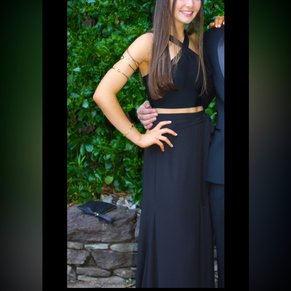 BCBG Black Two Piece Maxi Dress